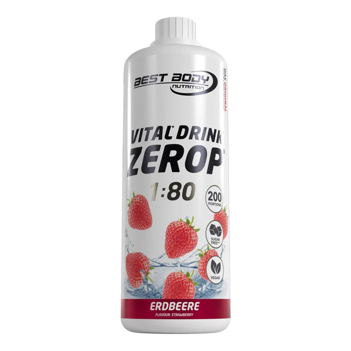 Best Body Nutrition Vital Drink Zerop 1:80 1L Erdbeere