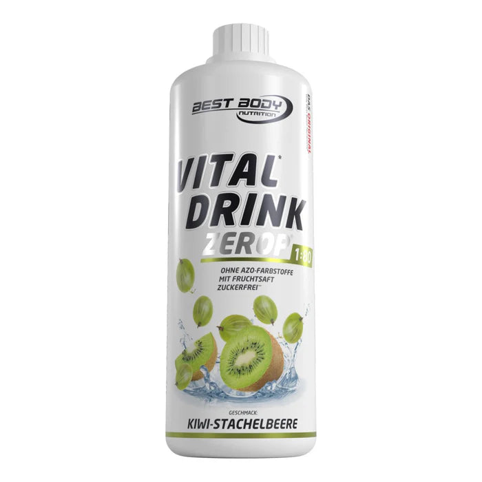 Best Body Nutrition Vital Drink Zerop 1:80 1L Kiwi-Stachelbeere