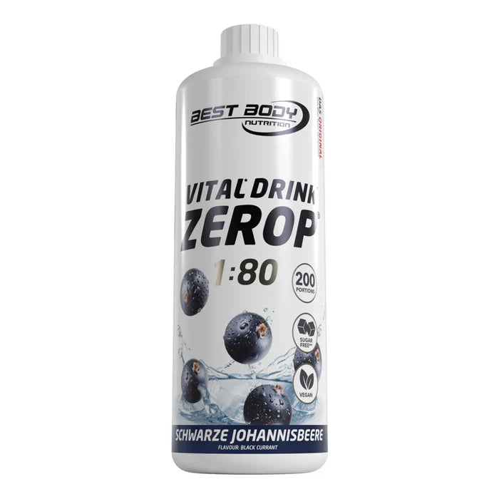 Best Body Nutrition Vital Drink Zerop 1:80 1L Schwarze Johannisbeere