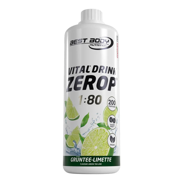 Best Body Nutrition Vital Drink Zerop 1:80 1L Grüntee-Limette