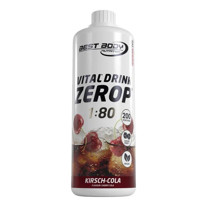 Best Body Nutrition Vital Drink Zerop 1:80 1L Kirsch-Cola