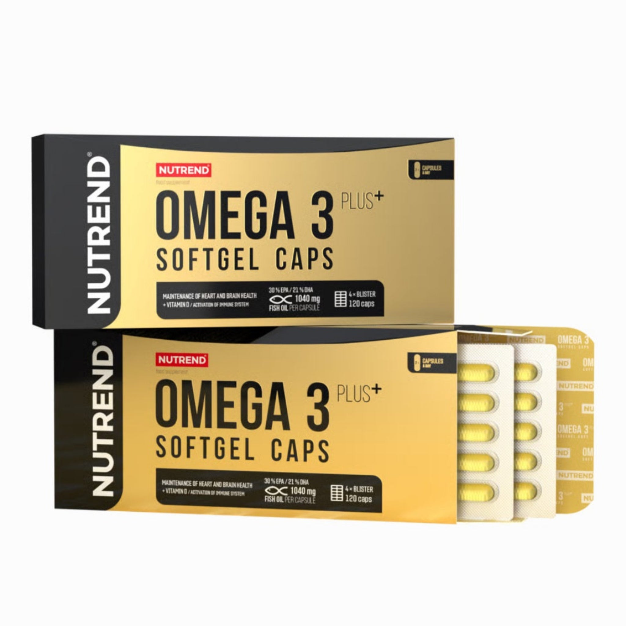 Nutrend Omega 3 Plus Softgel Caps (120 Kapseln)