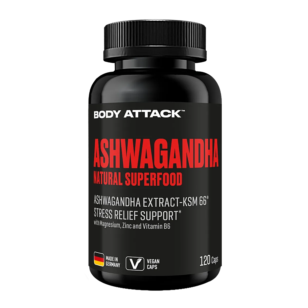 Body Attack Ashwagandha Kapseln 120 Kapseln