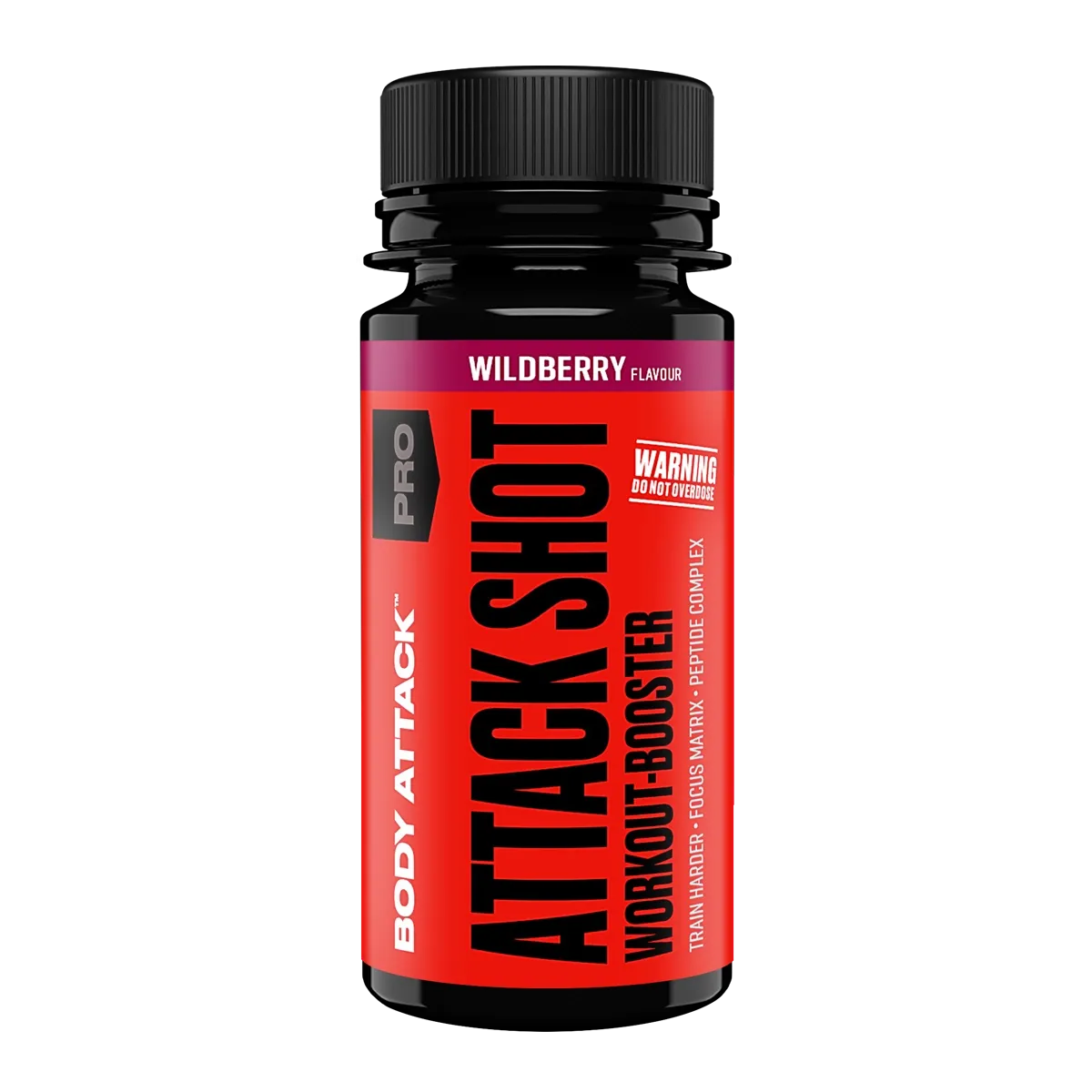 Body Attack Attack Shot 20 x 60ml Wildberry