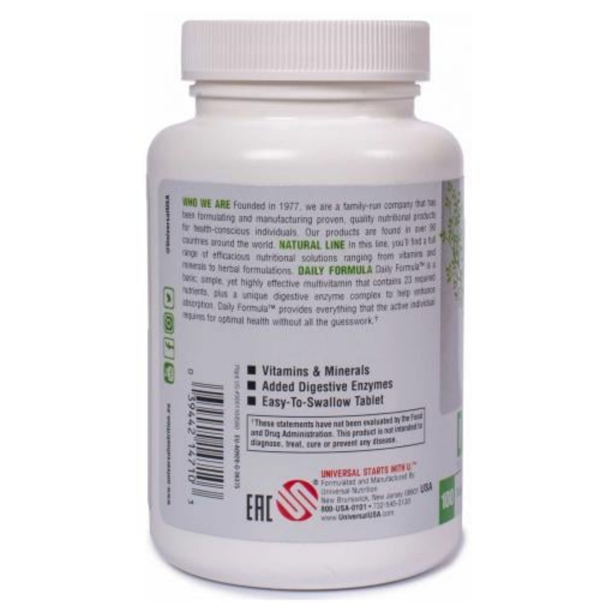 Universal Nutrition Daily Formula (100 Tabletten)