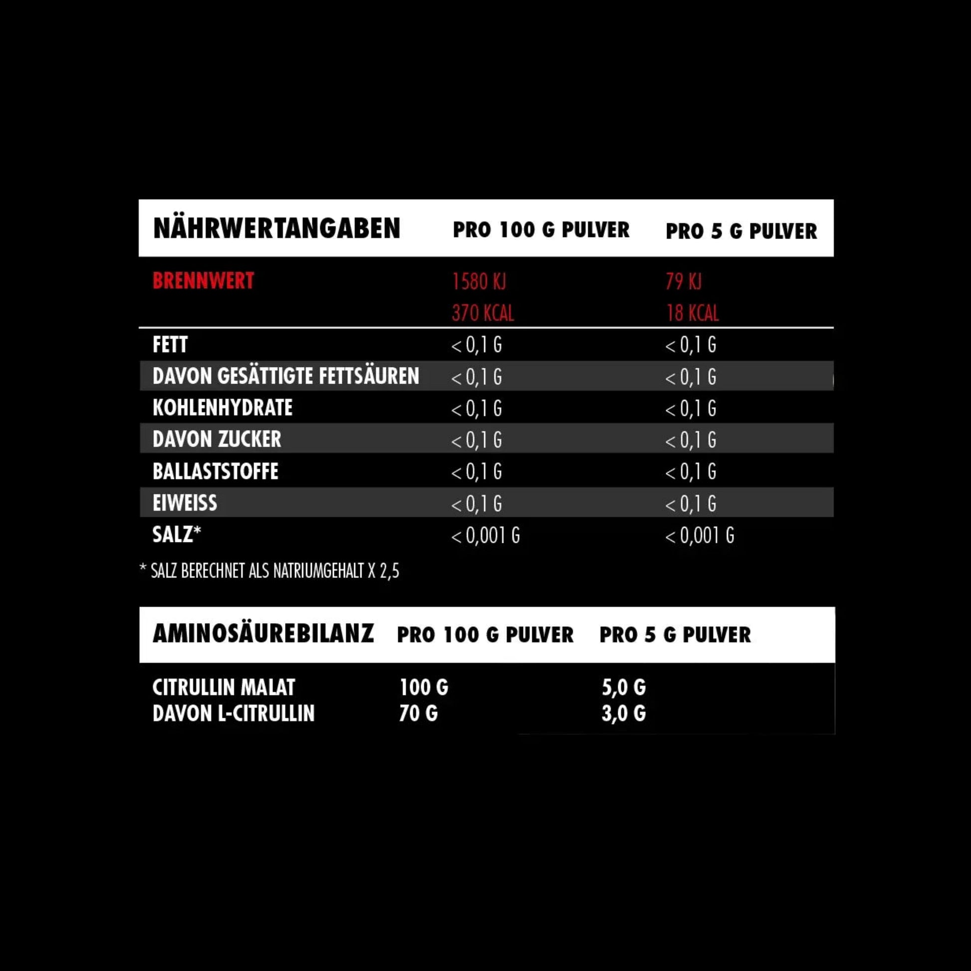 Big Zone L-Citrullin Malat (500g)