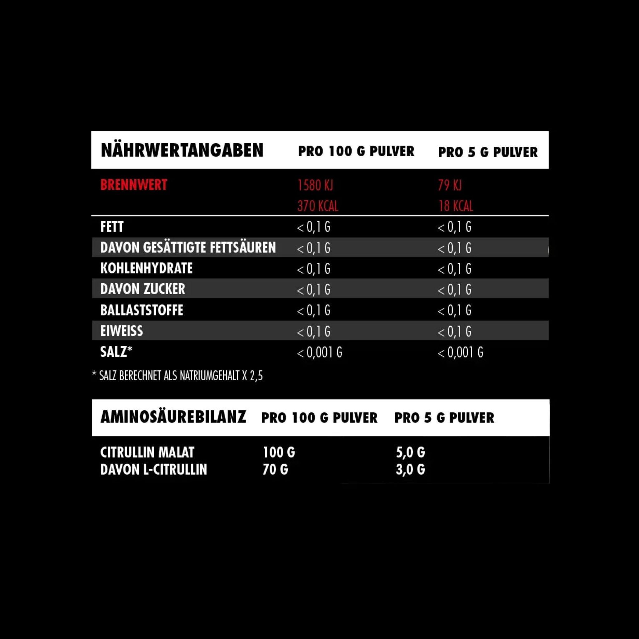 Big Zone L-Citrullin Malat (500g)