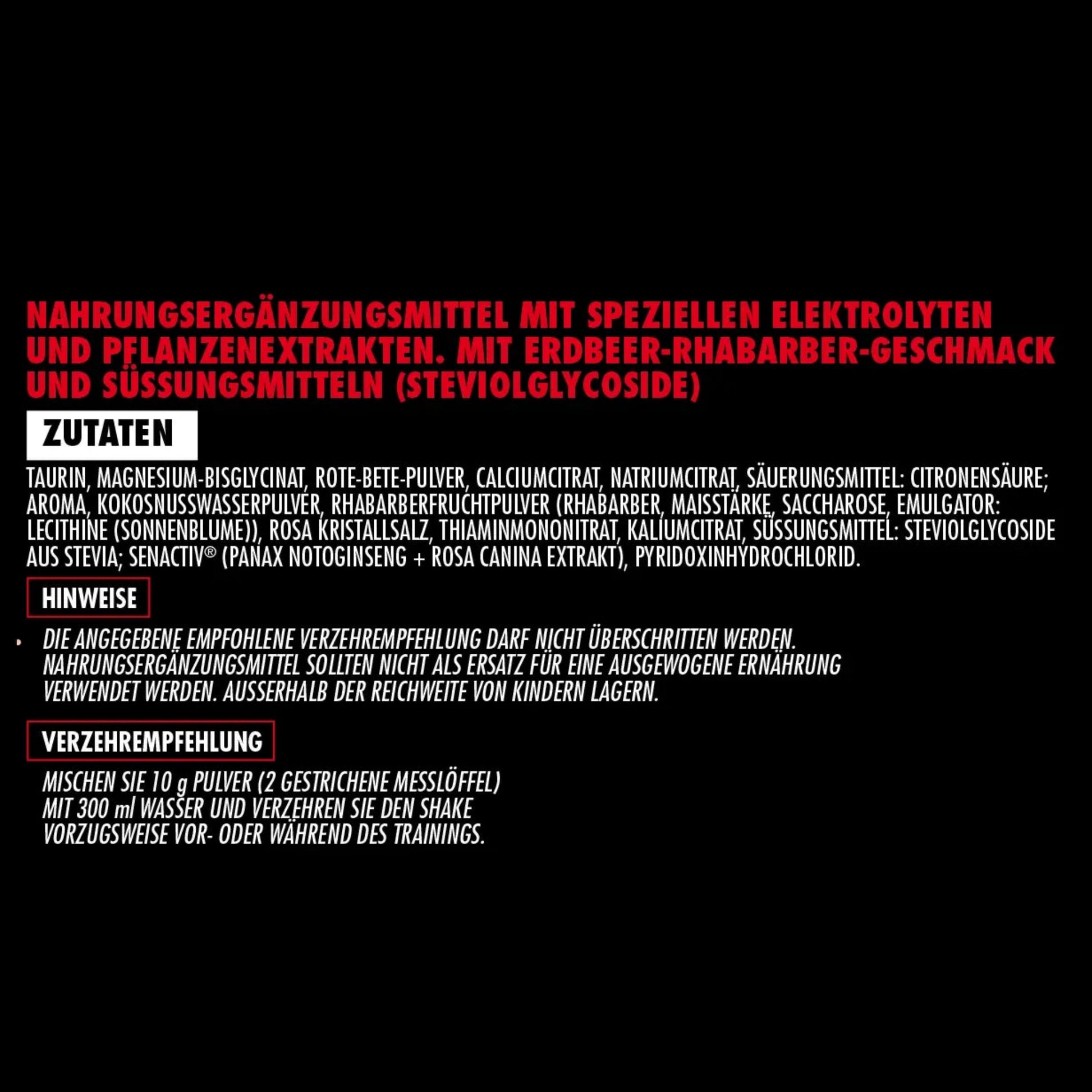 Big Zone Vasolyte (300g) - Erdbeere/Rhabarber