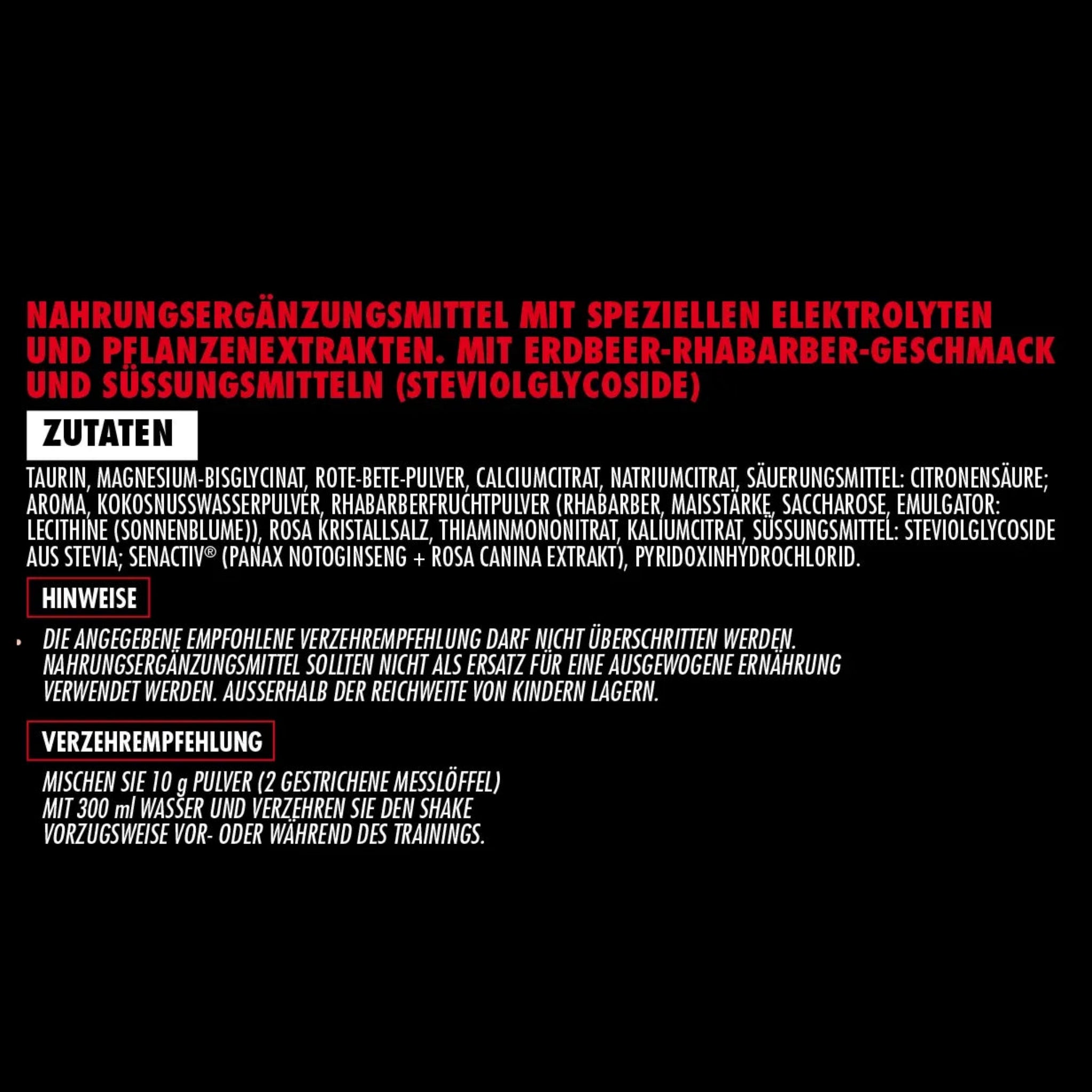 Big Zone Vasolyte (300g) - Erdbeere/Rhabarber