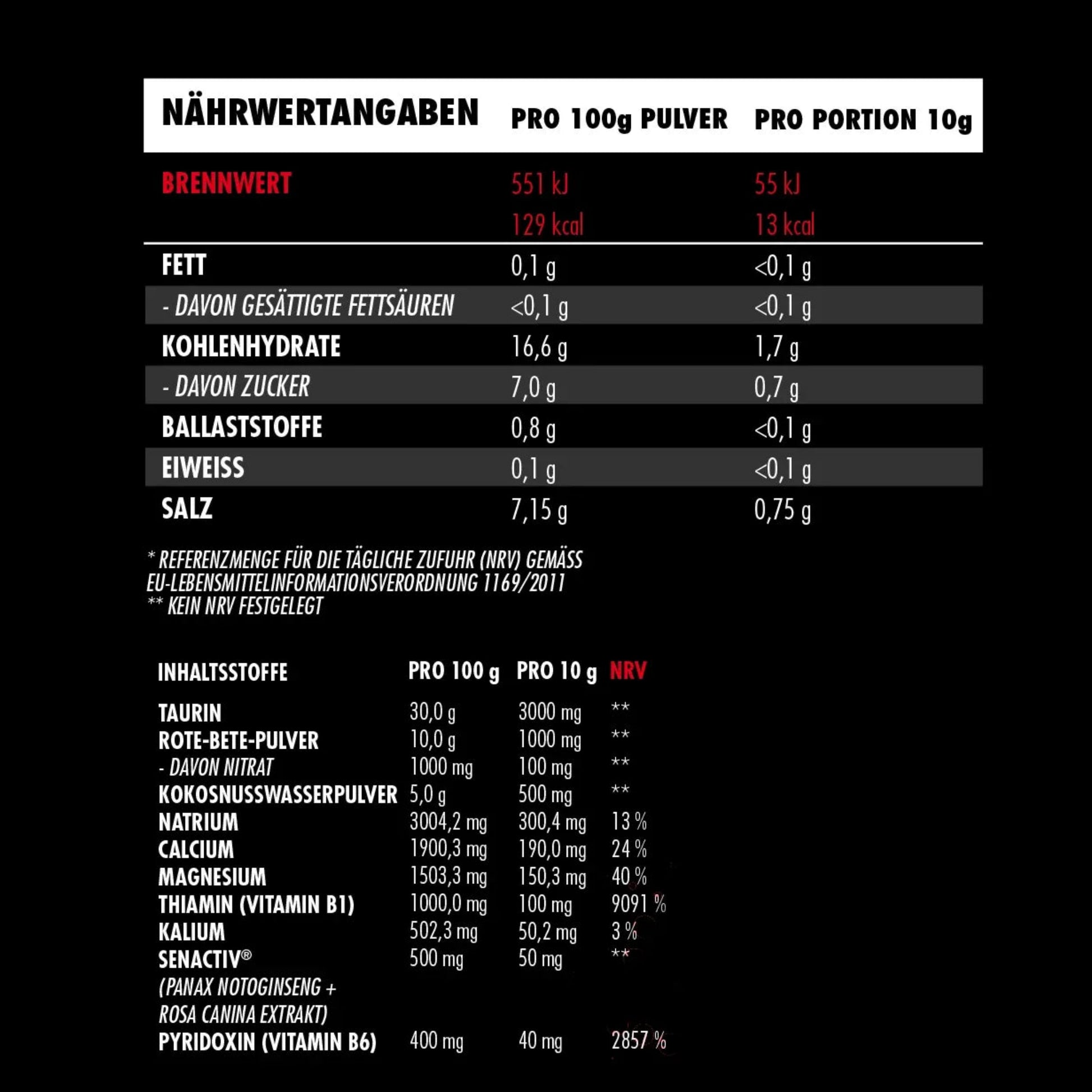 Big Zone Vasolyte (300g) - Erdbeere/Rhabarber