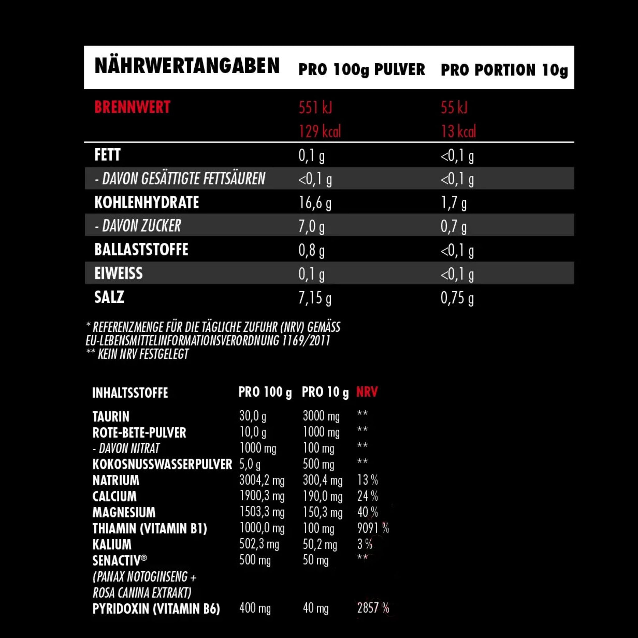 Big Zone Vasolyte (300g) - Erdbeere/Rhabarber