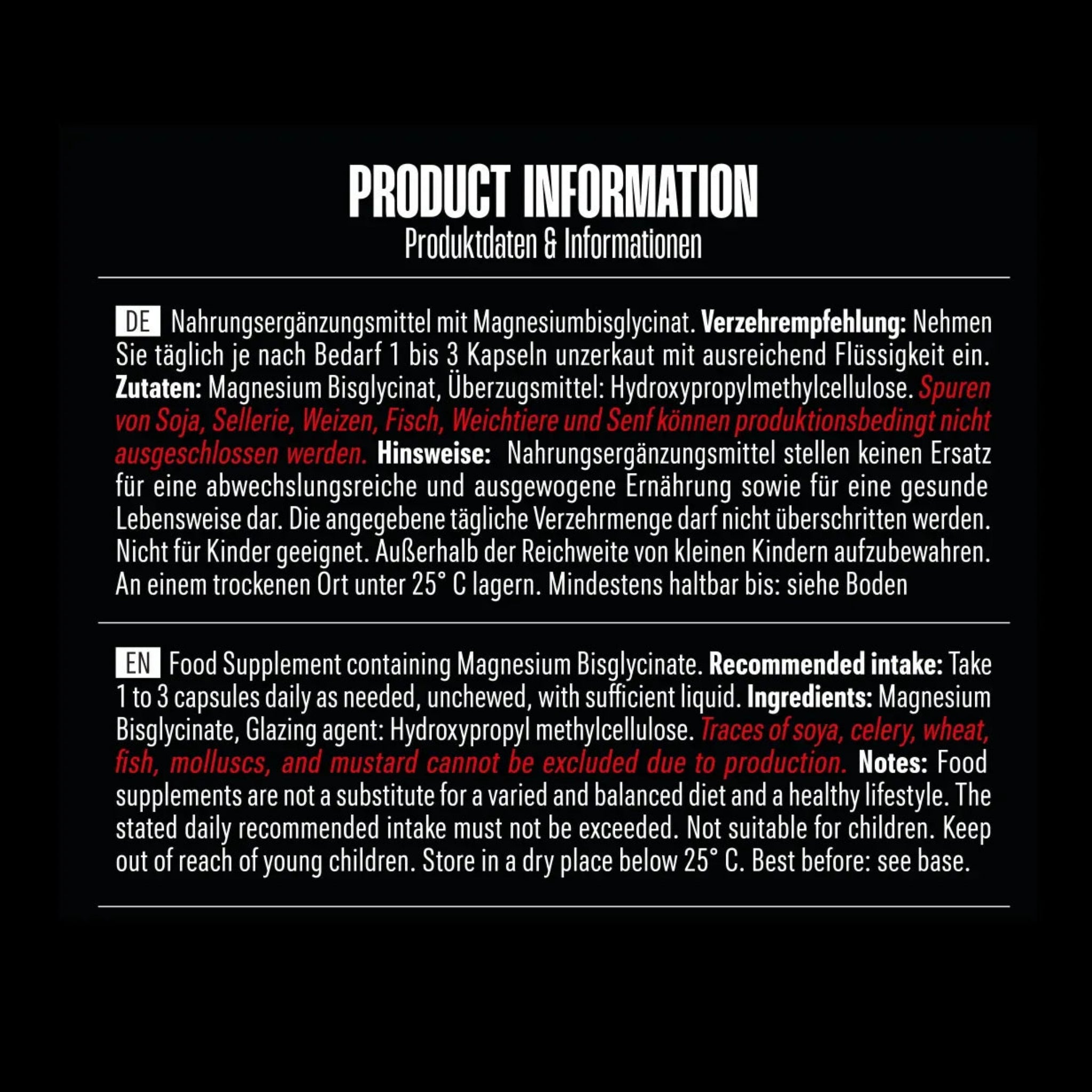 Big Zone Magnesium Bisglycinat (240 Kapseln)