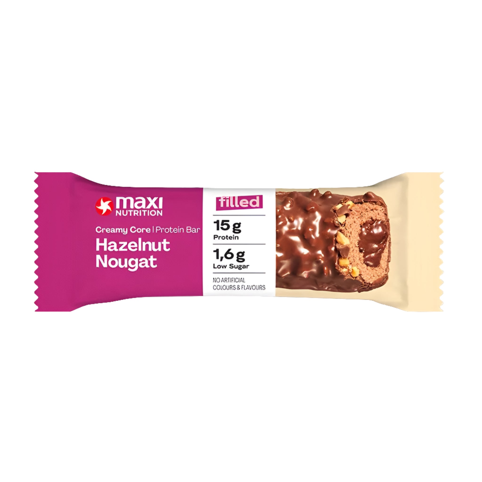 MaxiNutrition Creamy Core Protein Bar 12 x 45g Hazelnut Nougat