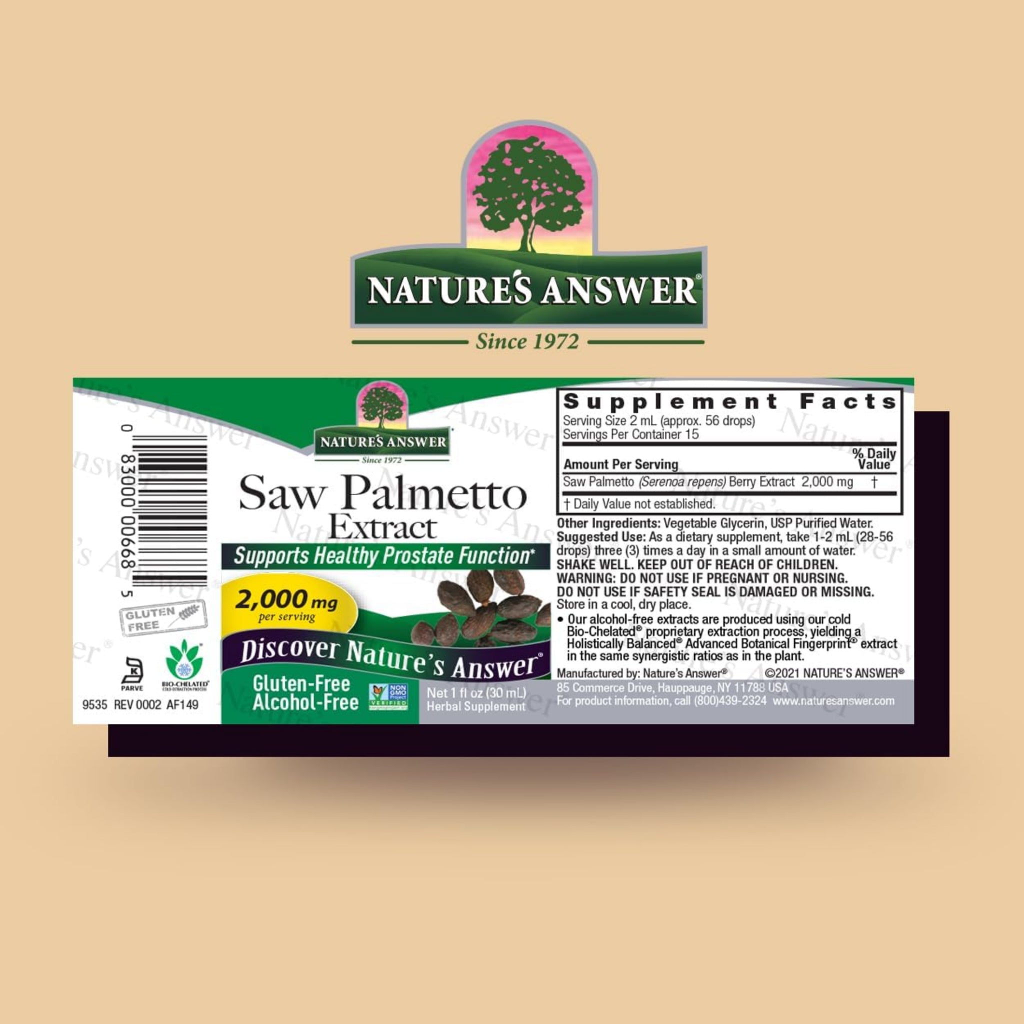 Nature's Answer Saw Palmetto Extrakt (30ml)