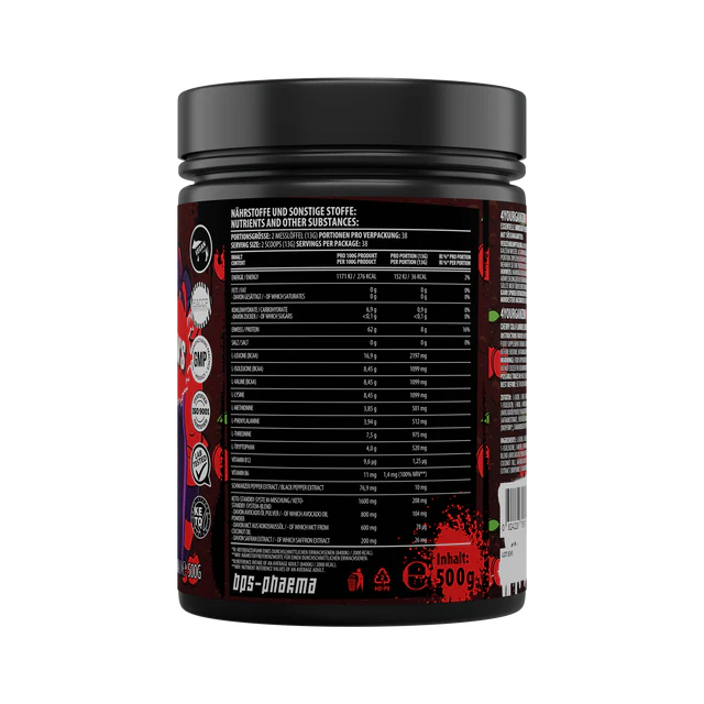 BPS Pharma 4 Your Gainz Bro EAAs 500g Cherry Cola