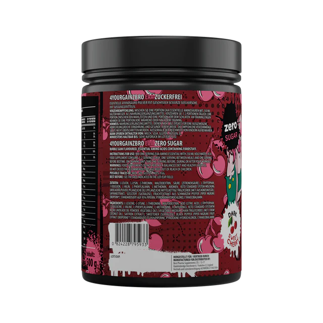 BPS Pharma 4 Your Gainz Bro EAAs 500g Dark Sweet Cherry