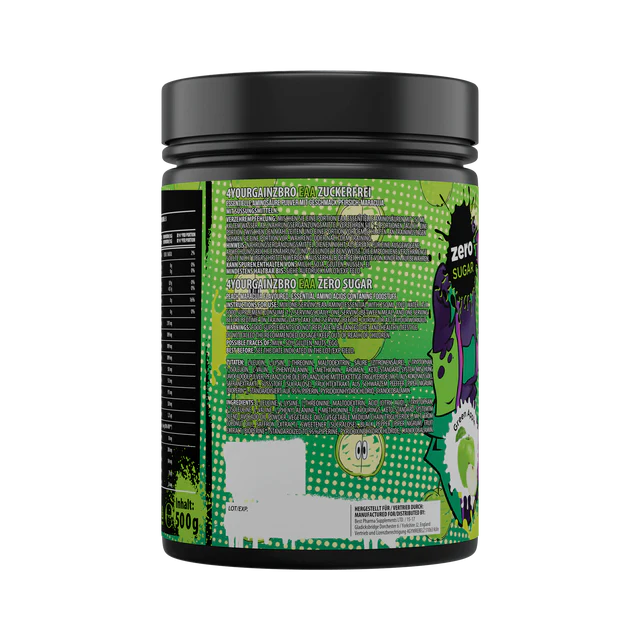 BPS Pharma 4 Your Gainz Bro EAAs 500g Green Apple