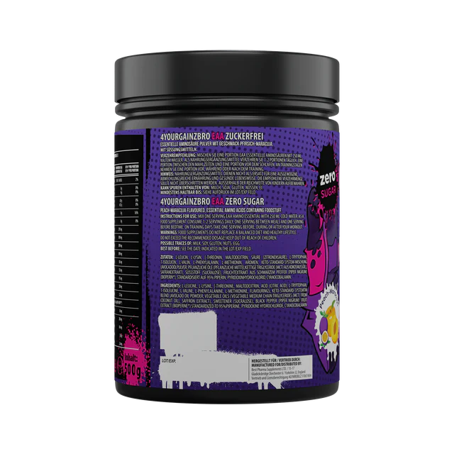 BPS Pharma 4 Your Gainz Bro EAAs 500g Peached-Passion Fruit