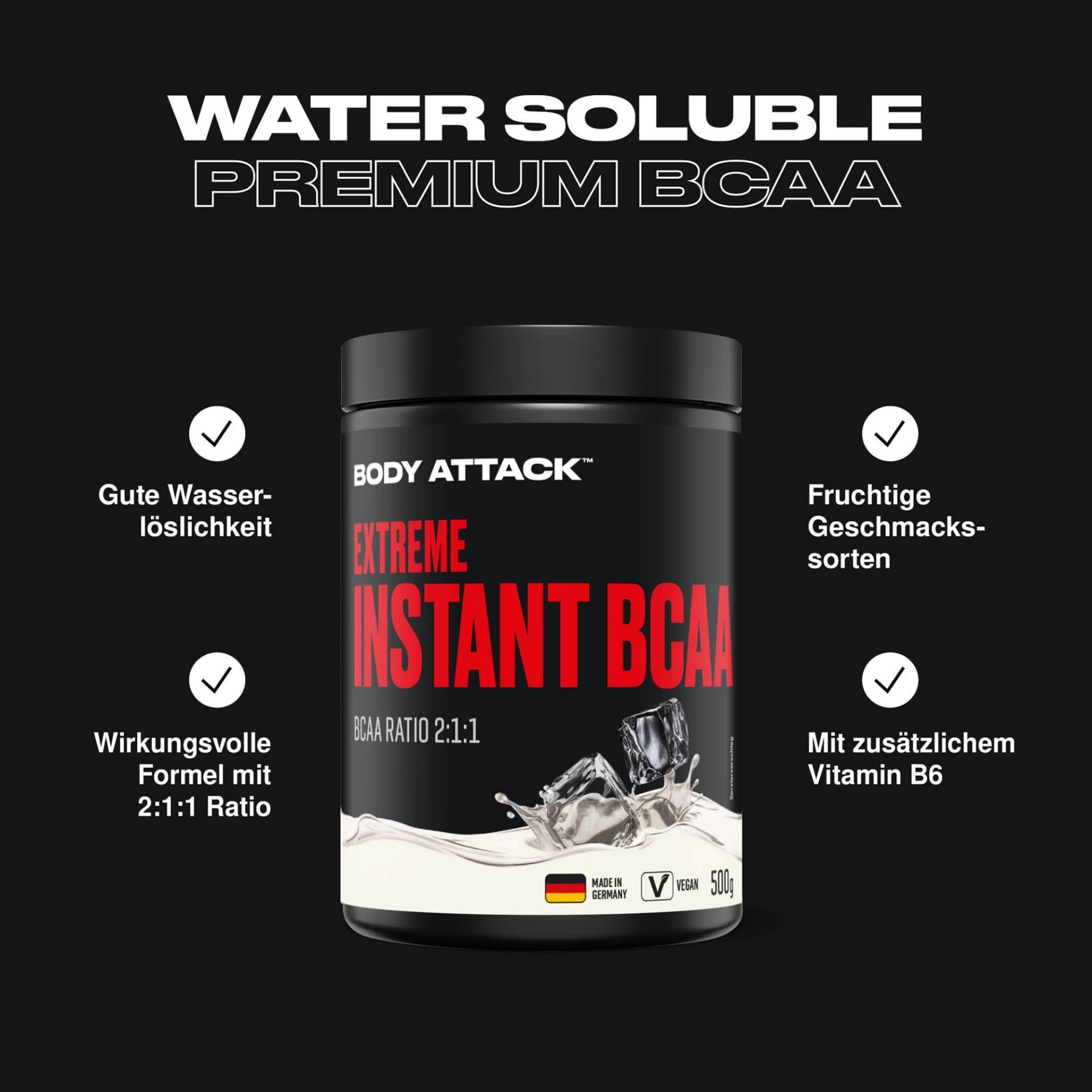 Body Attack Extreme Instant BCAA 500g