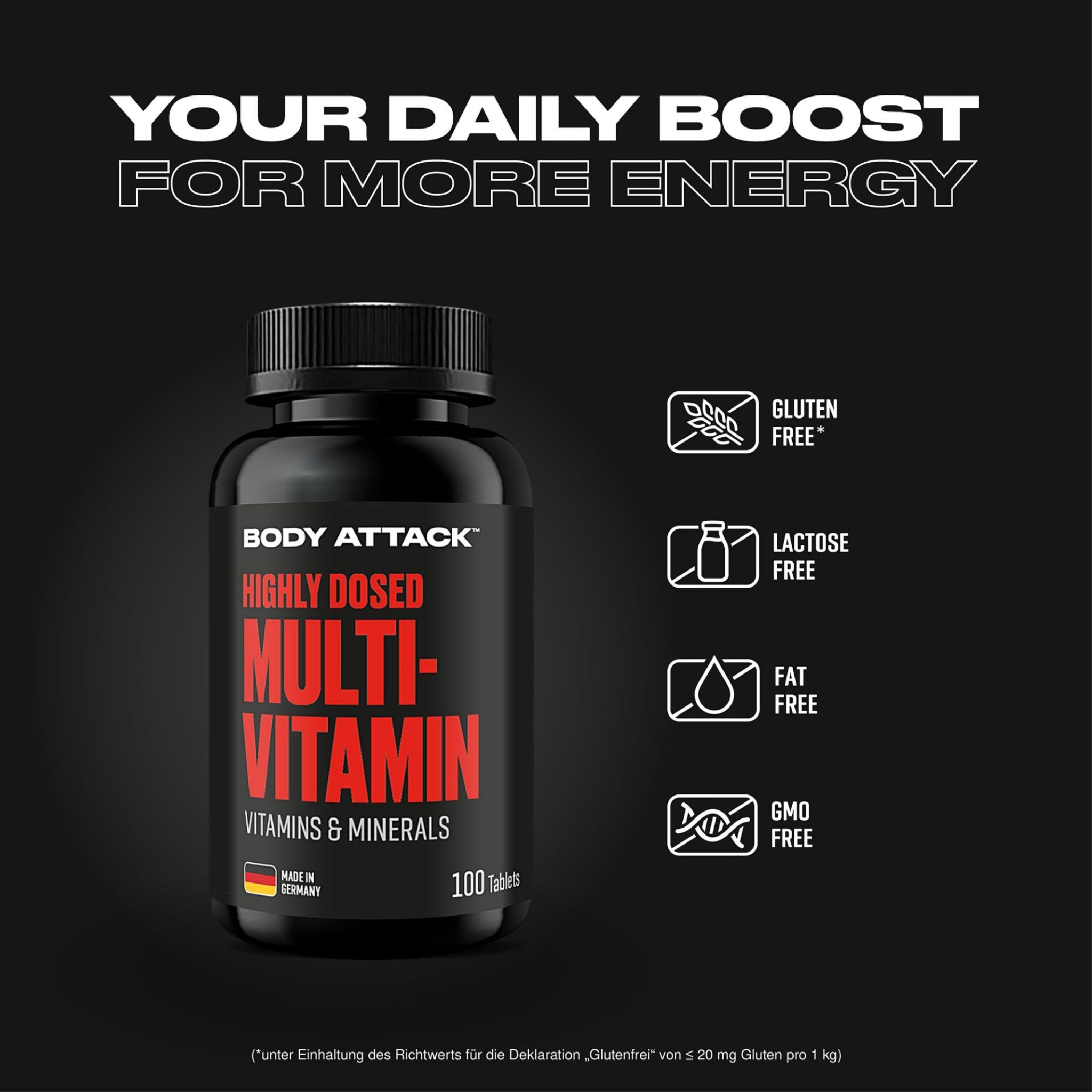 Body Attack Multi Vitamin · 100 Tabletten
