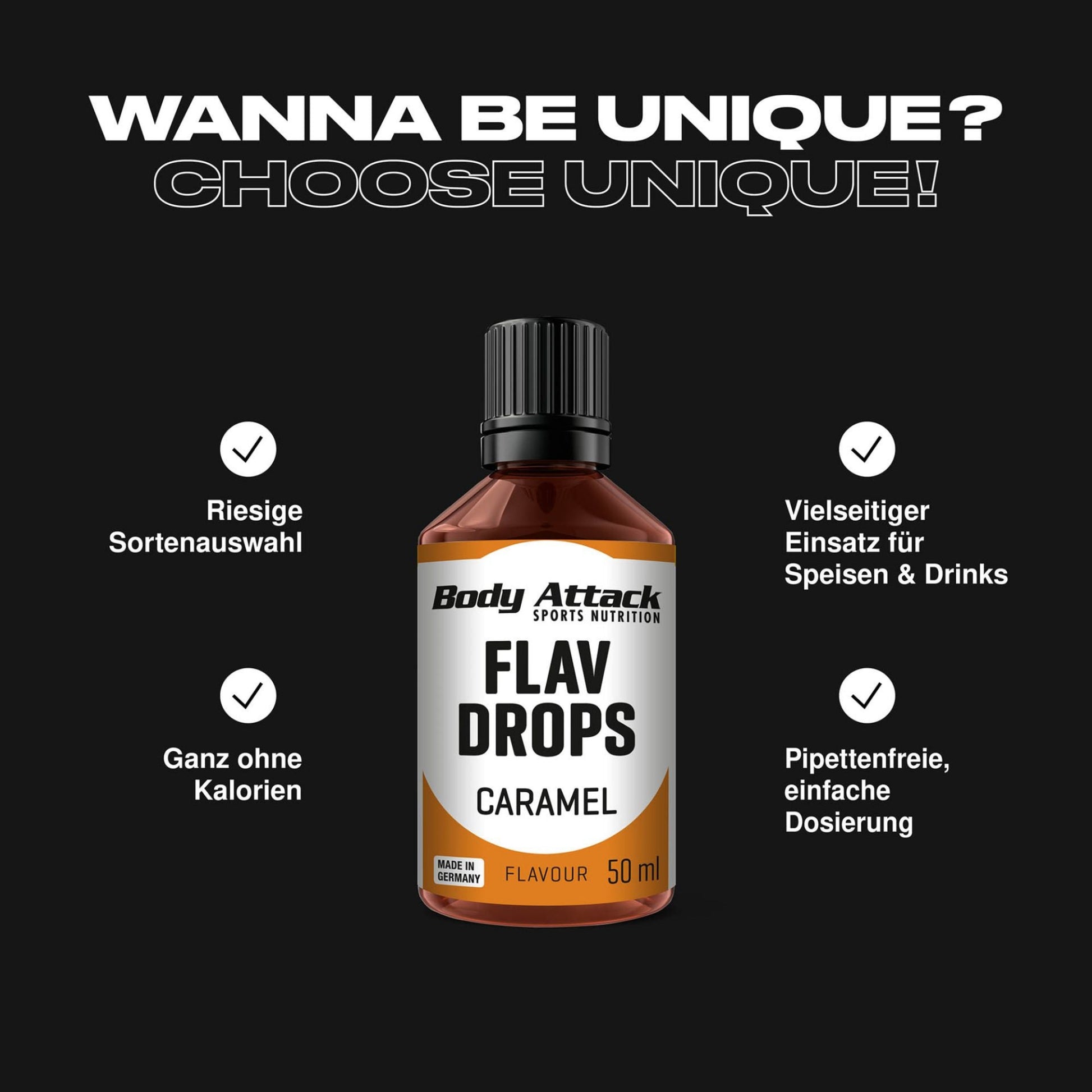 Body Attack Flav Drops 50ml