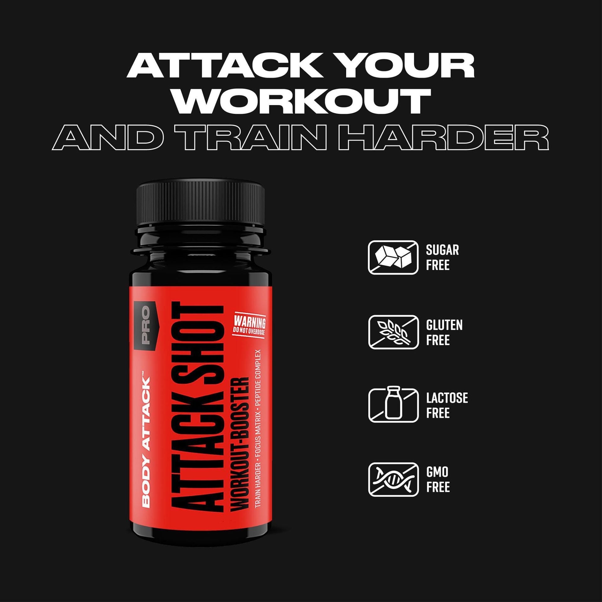 Body Attack Attack Shot 20 x 60ml Orange-Cola