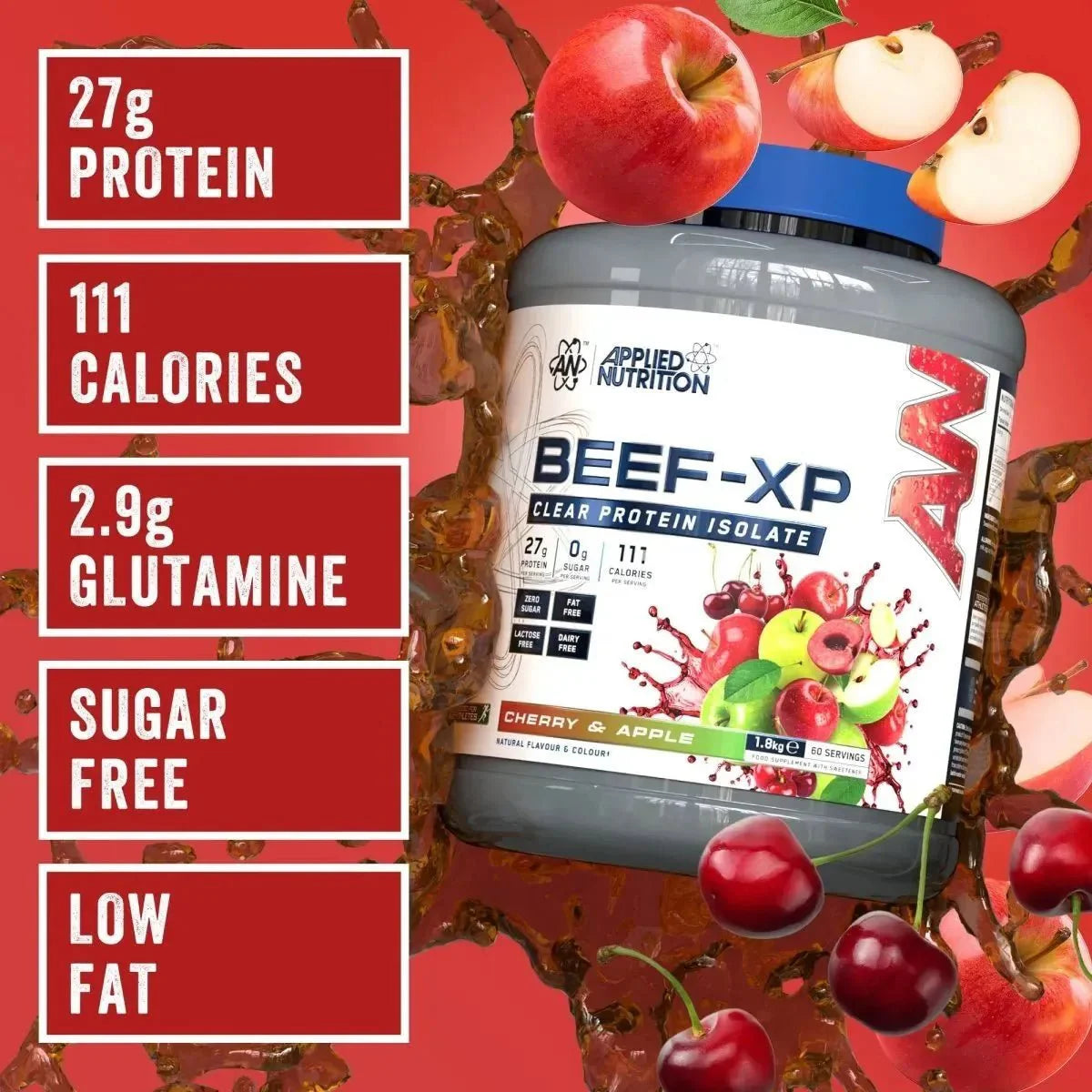 Applied Nutrition Clear Beef XP 1800g Cherry Apple