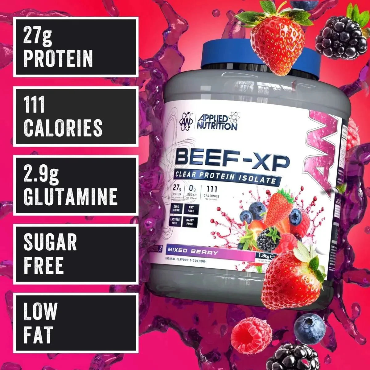 Applied Nutrition Clear Beef XP 1800g Mixed Berry