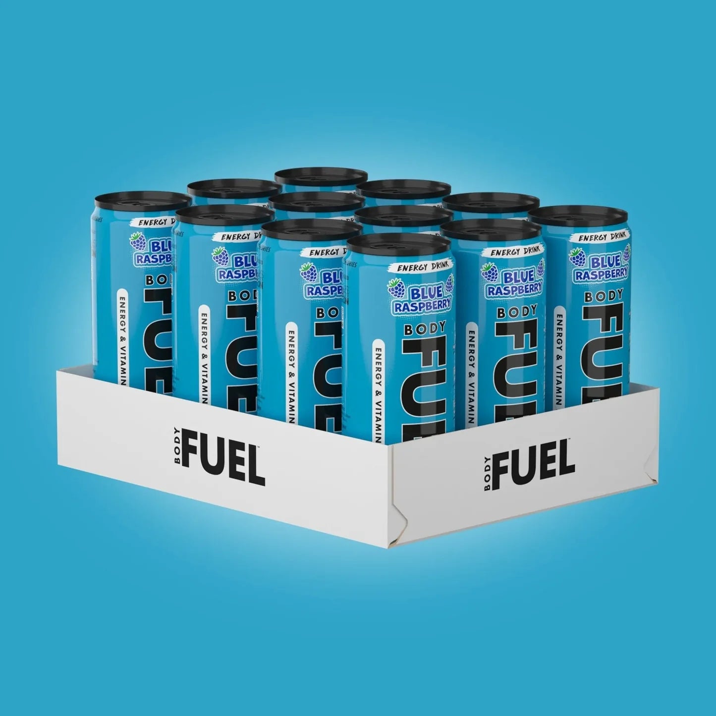 Applied Nutrition Body Fuel Energy Drink 12 x 330ml Blue Raspberry