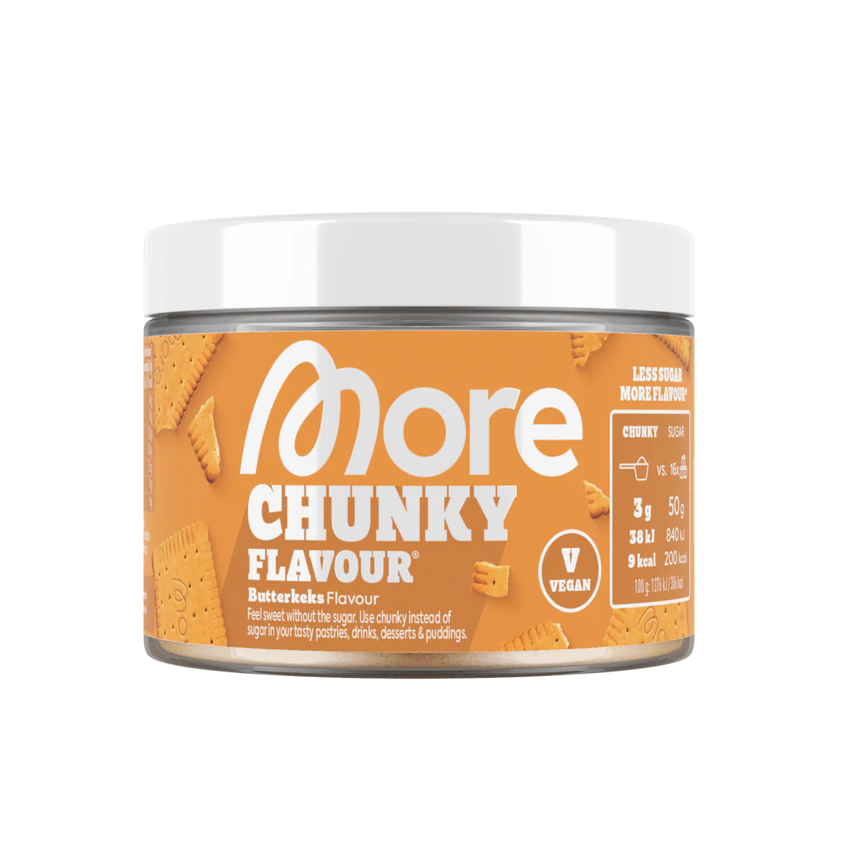 More Nutrition Chunky Flavour Geschmackspulver 150g Butterkeks