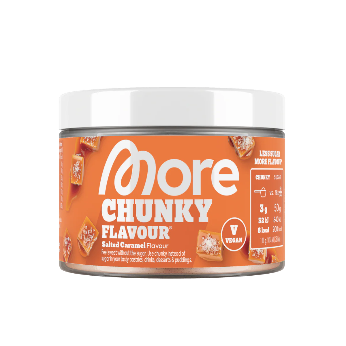 More Nutrition Chunky Flavour Geschmackspulver 150g Salted Caramel
