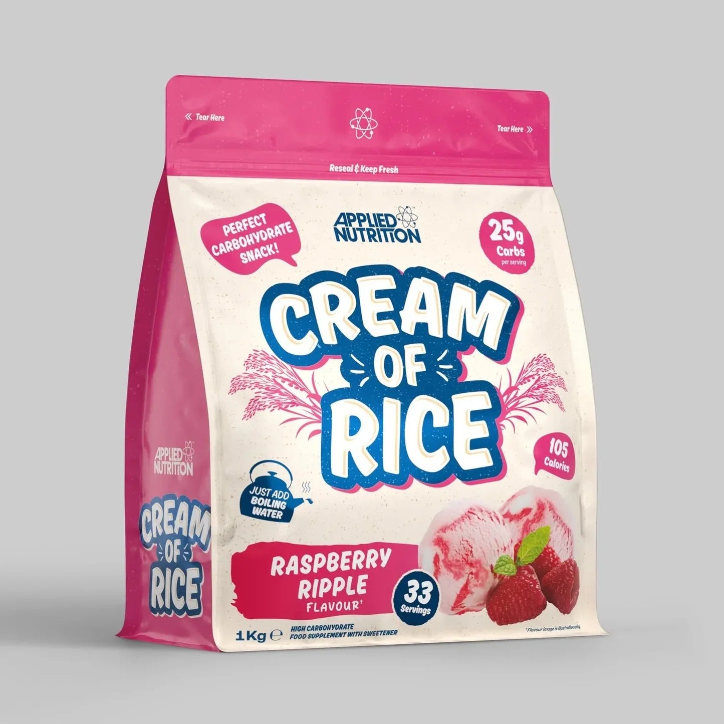 Applied Nutrition Cream of Rice 1kg Raspberry Ripple