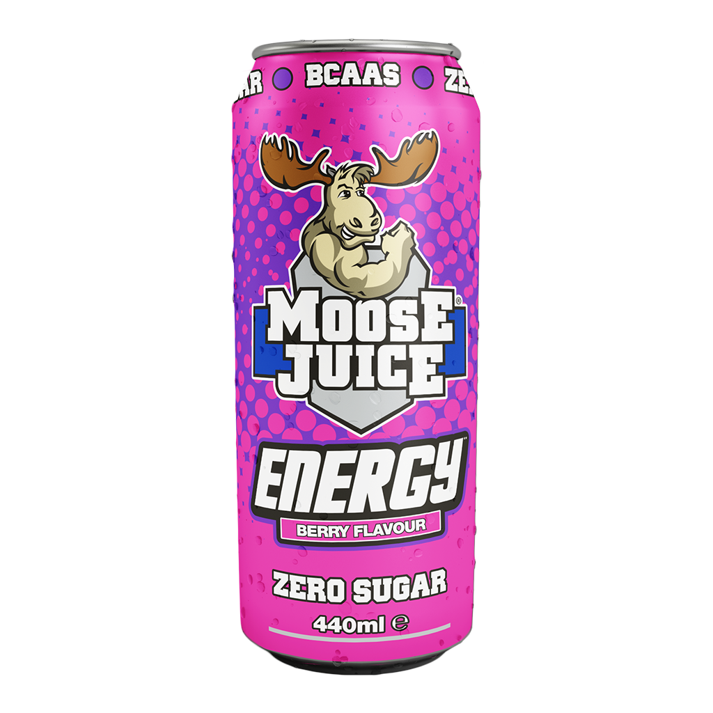 Muscle Moose Juice Energy Drink 12 x 440ml Berry