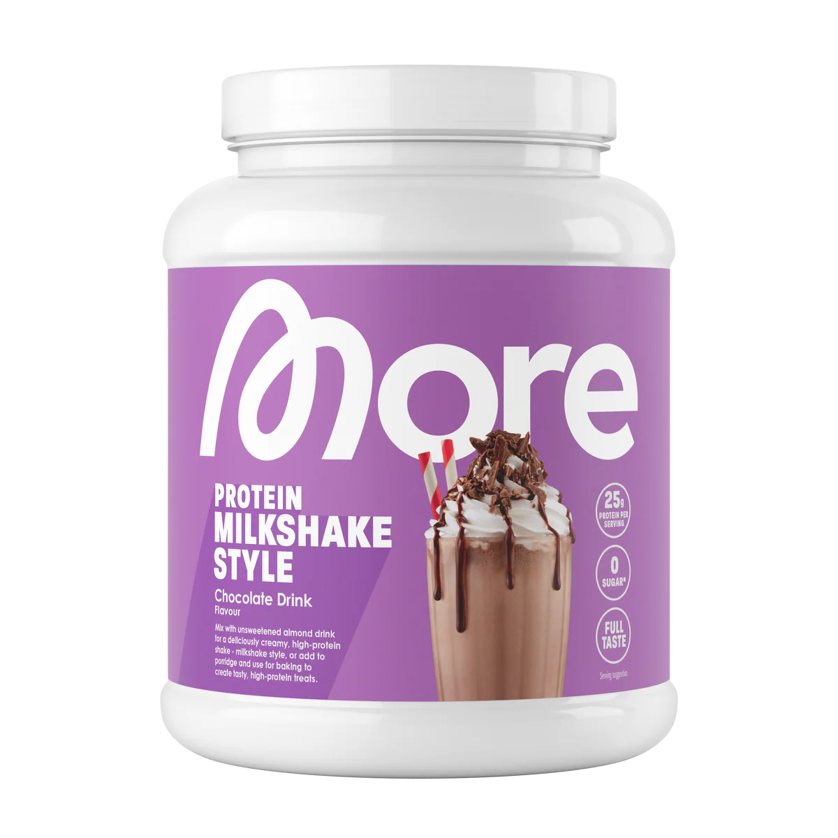 More Nutrition Protein Milkshake Style 600g Chocolate Drink