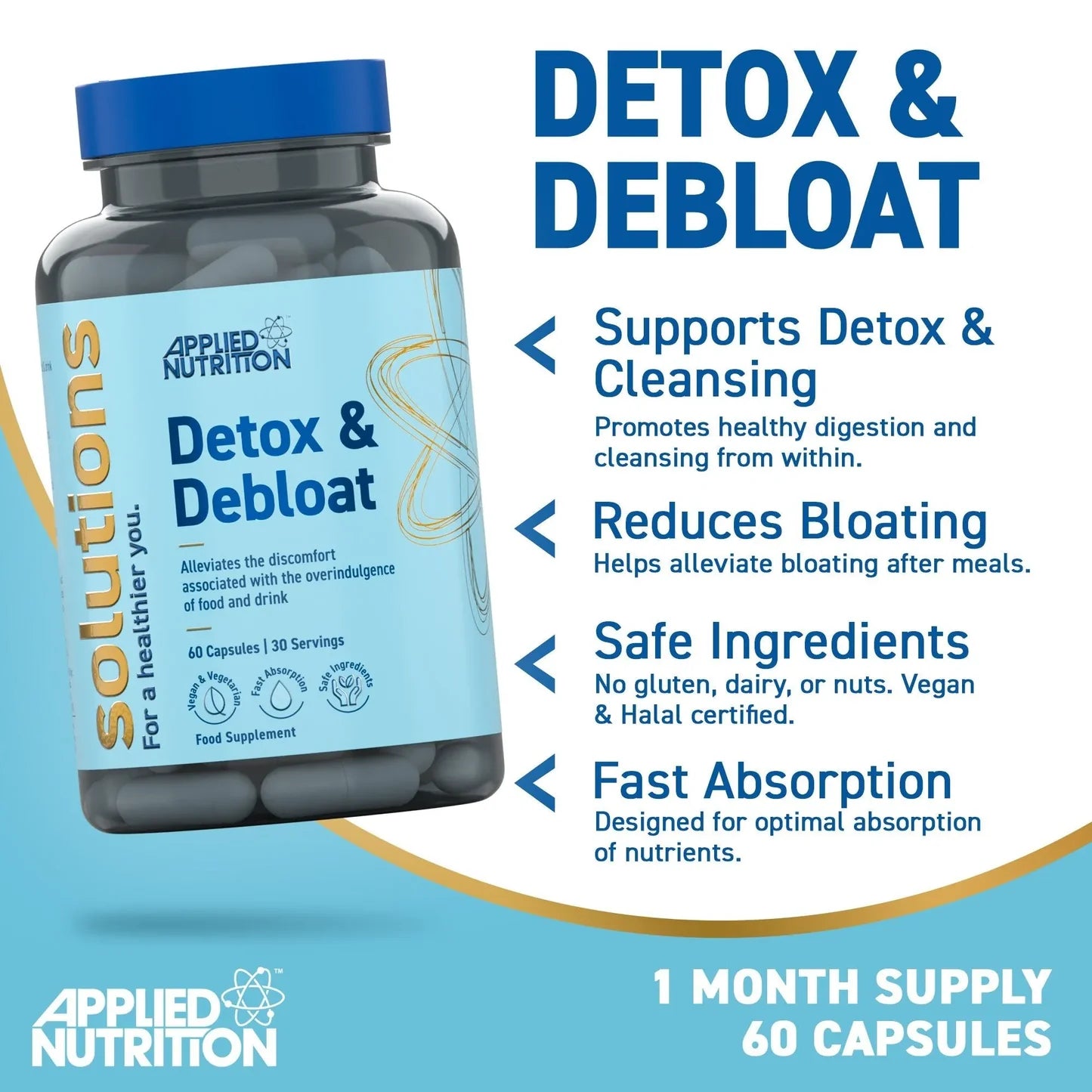Applied Nutrition Detox & Debloat 60 Kapseln