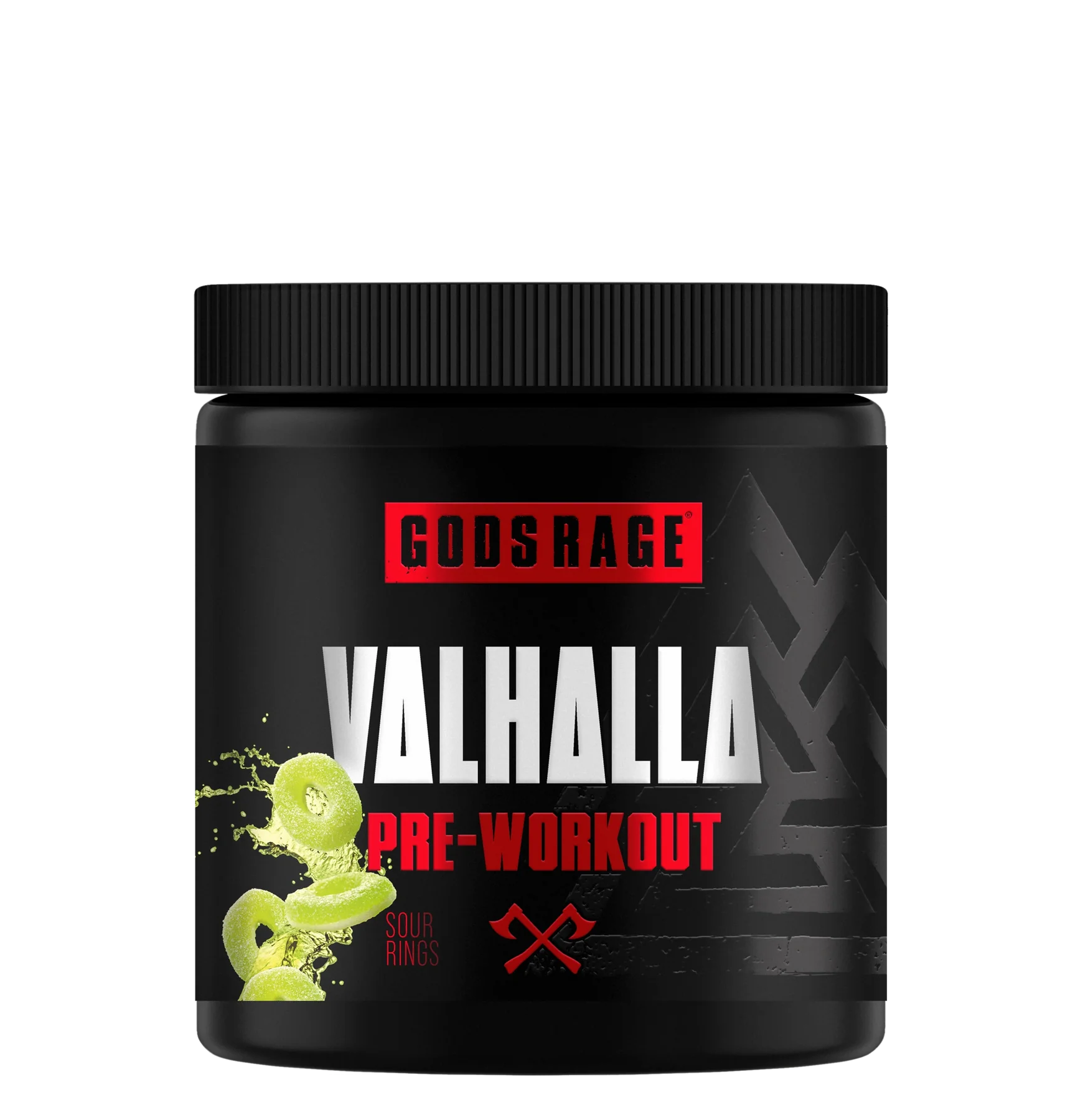 Gods Rage Valhalla Pre-Workout 400g Sour Apple Rings