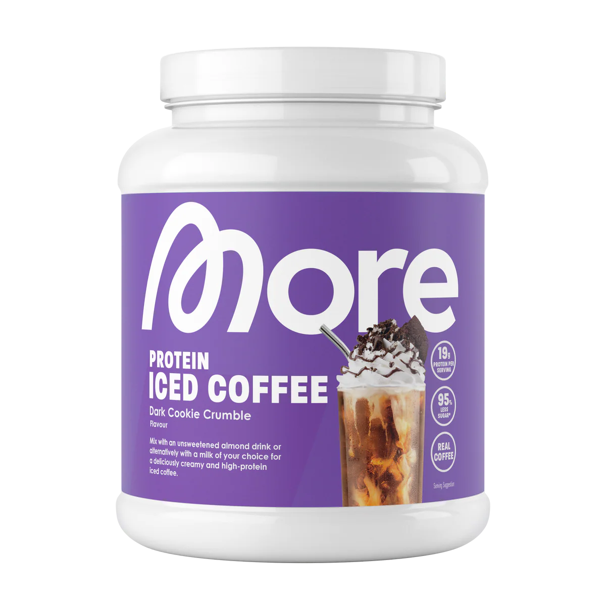 More Nutrition Protein Iced Coffee 500g Dark Cookie Crumble