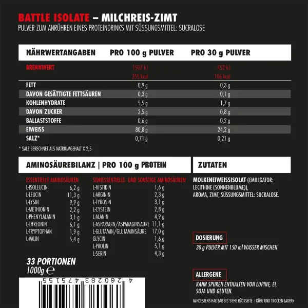 Big Zone Battle Isolate 1kg Neutral