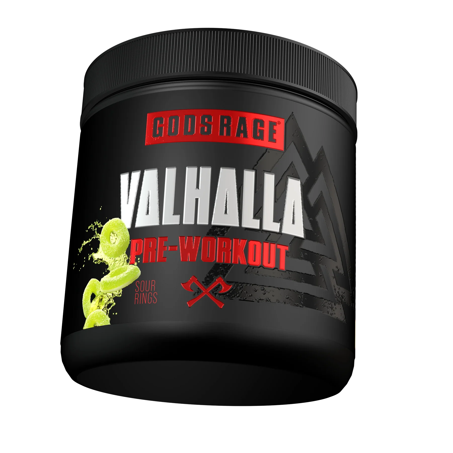 Gods Rage Valhalla Pre-Workout 400g Sour Apple Rings