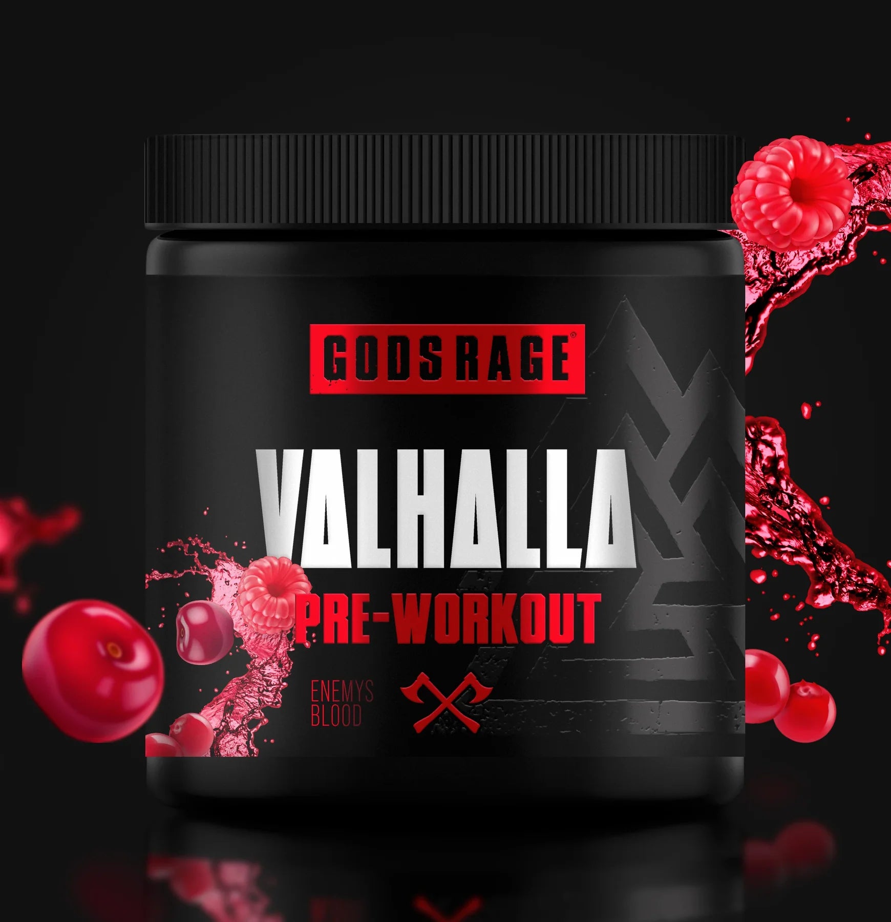 Gods Rage Valhalla Pre-Workout 400g Enemys Blood