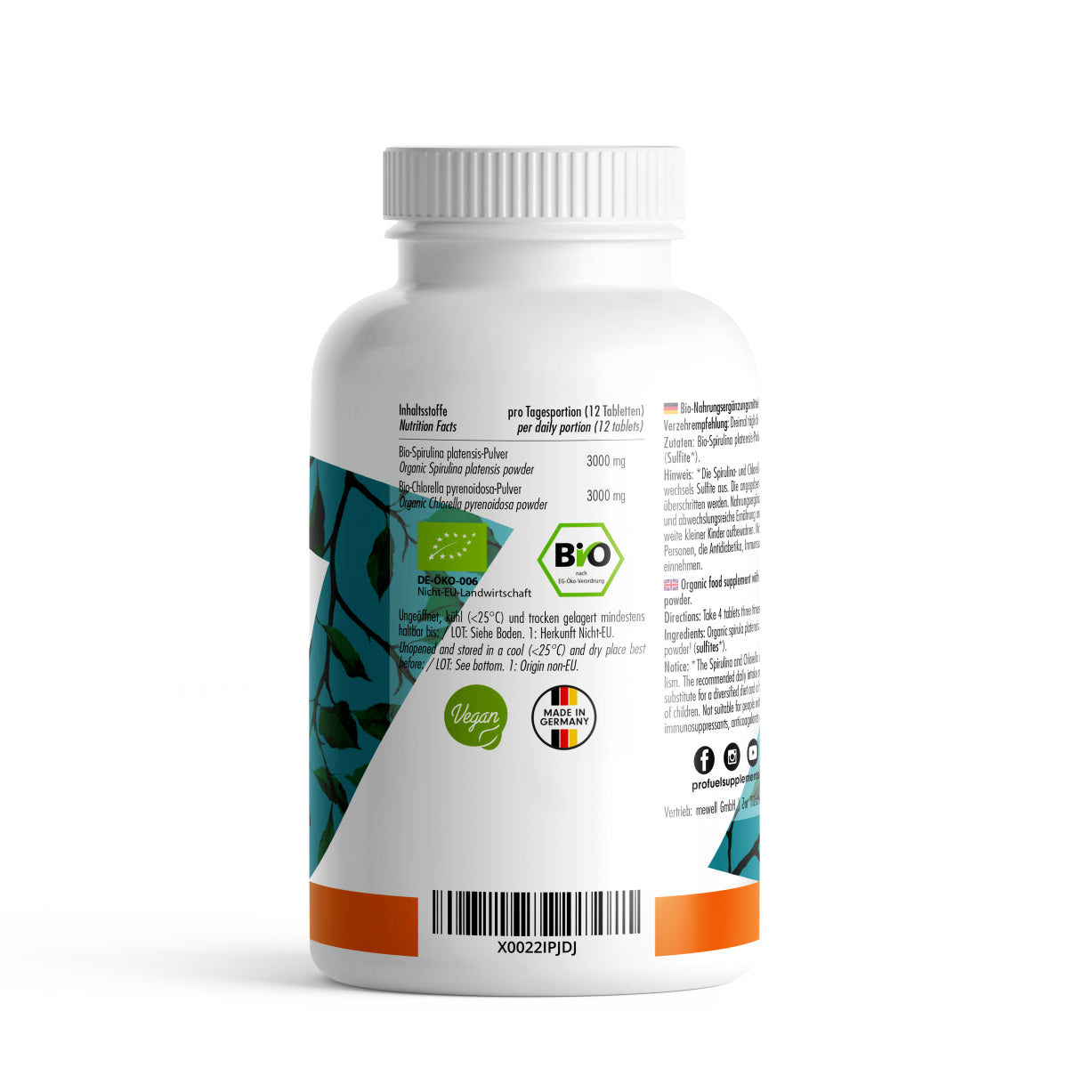 ProFuel Bio Spirulina Chlorella 600 Tabletten