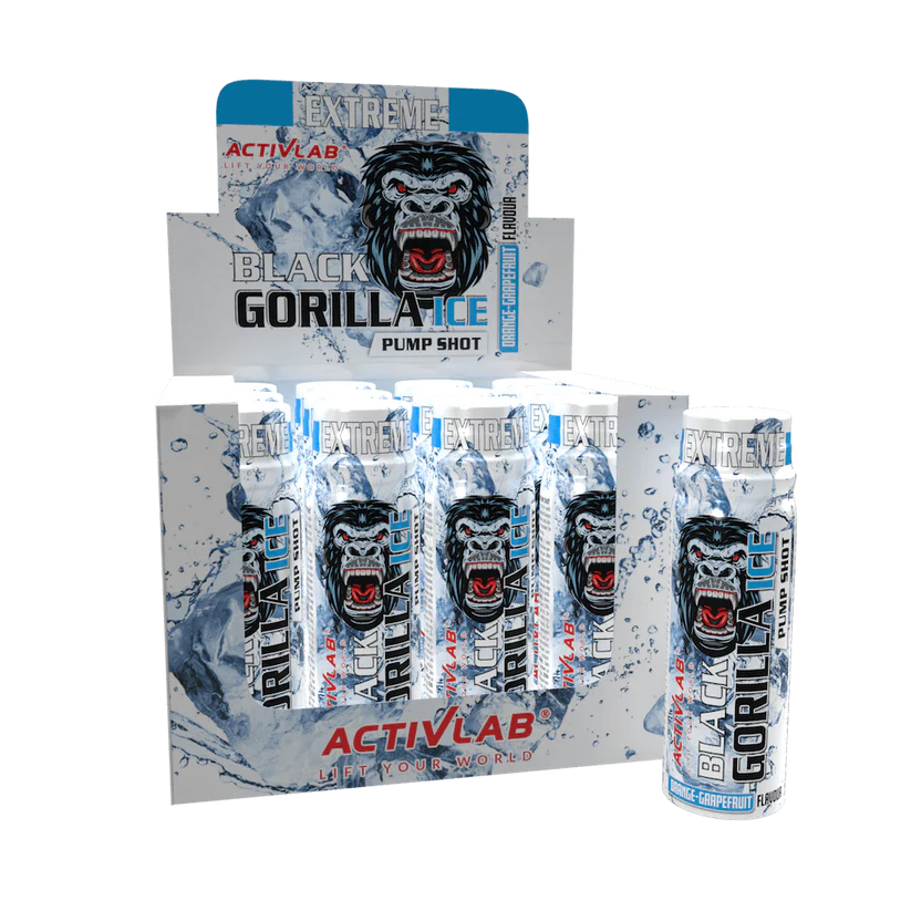 Activlab Black Gorilla Ice Pump Shot 12 x 80ml Orange-Grapefruit