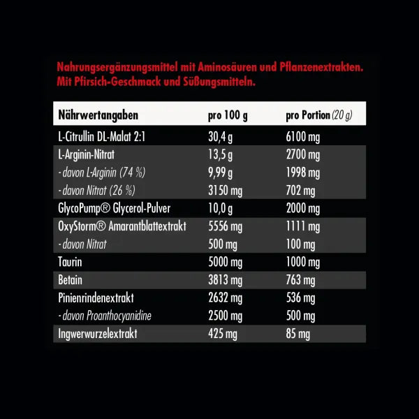 Big Zone Bloodstorm 2.0 300g Eistee Pfirsich