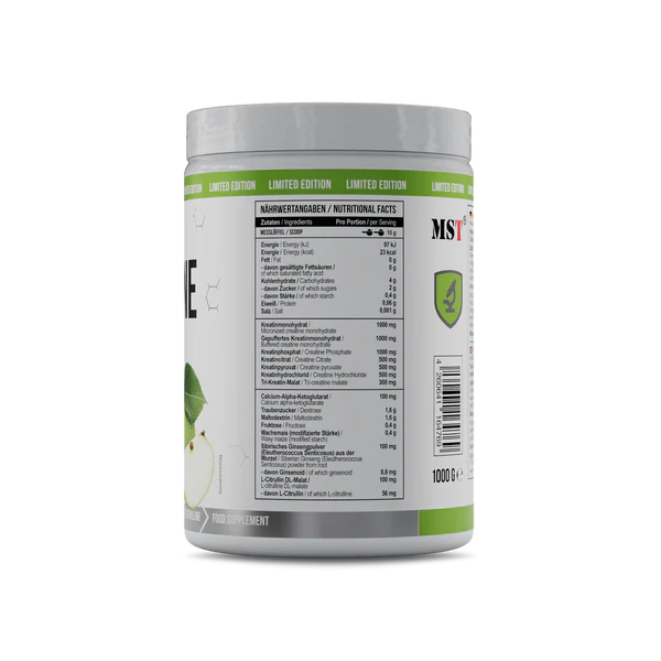MST Creatine Kick (1000g) Green Apple