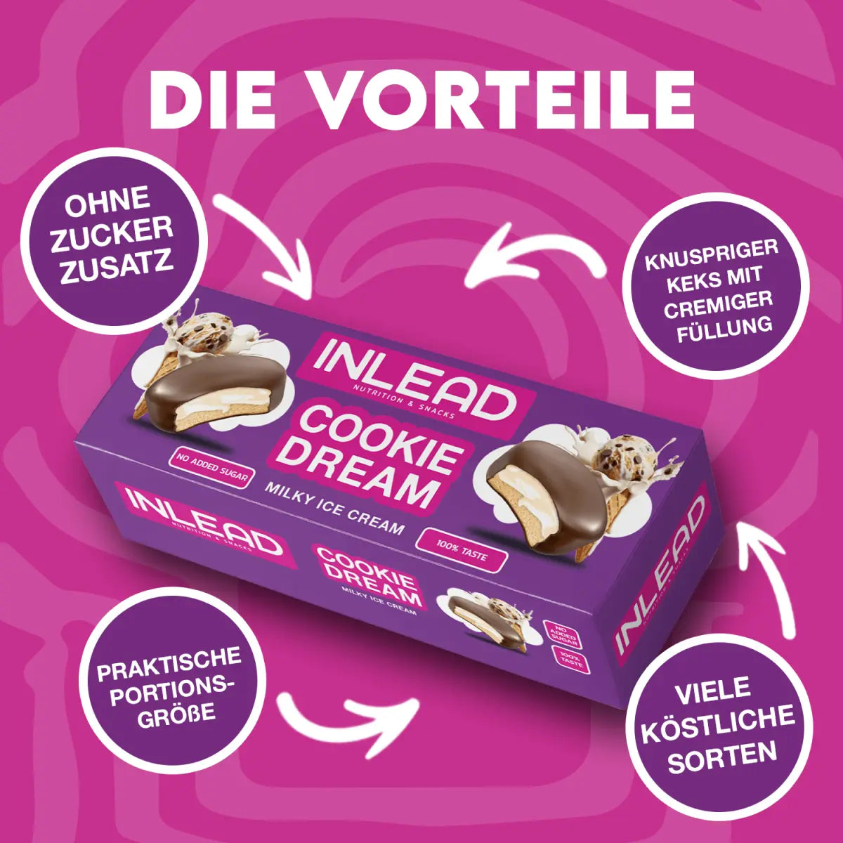 INLEAD Cookie Dream 128g Milky Ice Cream