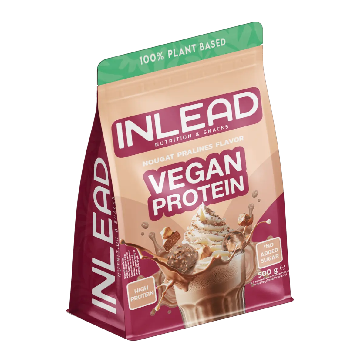 INLEAD Vegan Protein 500g Nougat Pralines