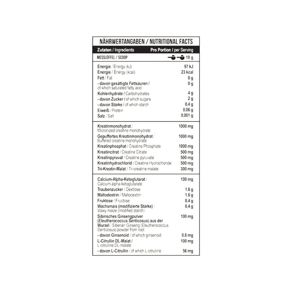 MST Creatine Kick 500g Peach Ice Tea