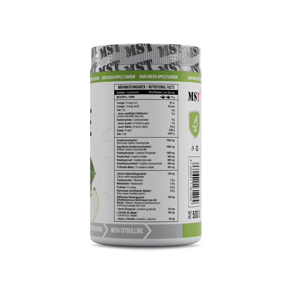 MST Creatine Kick 500g Green Apple