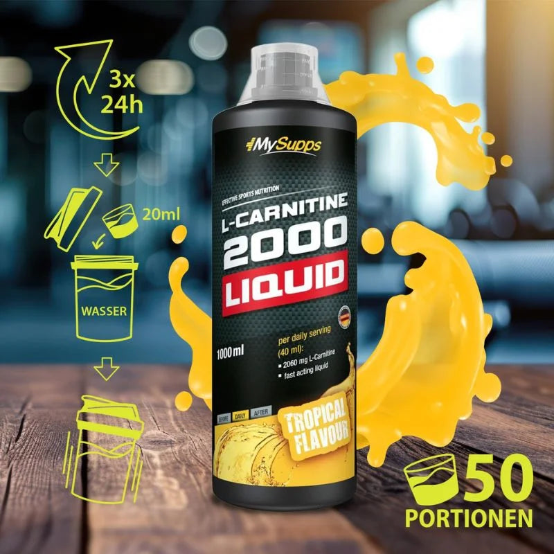 MySupps L-Carnitine Liquid 2000 1L Tropical