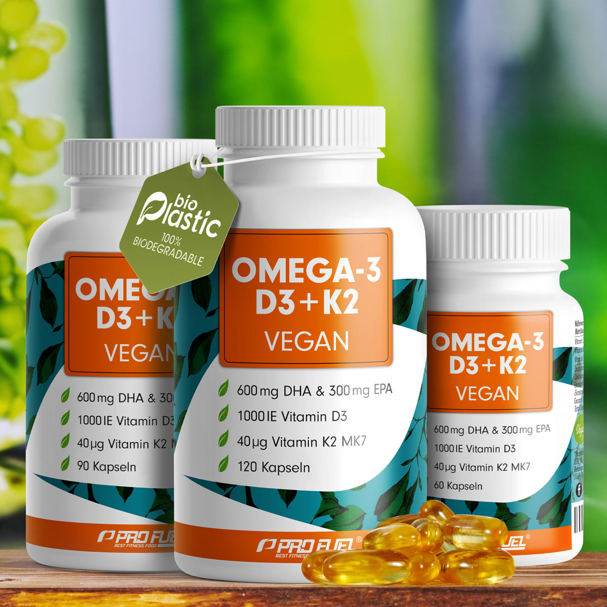 ProFuel OMEGA-3 + D3 + K2 90 Kapseln